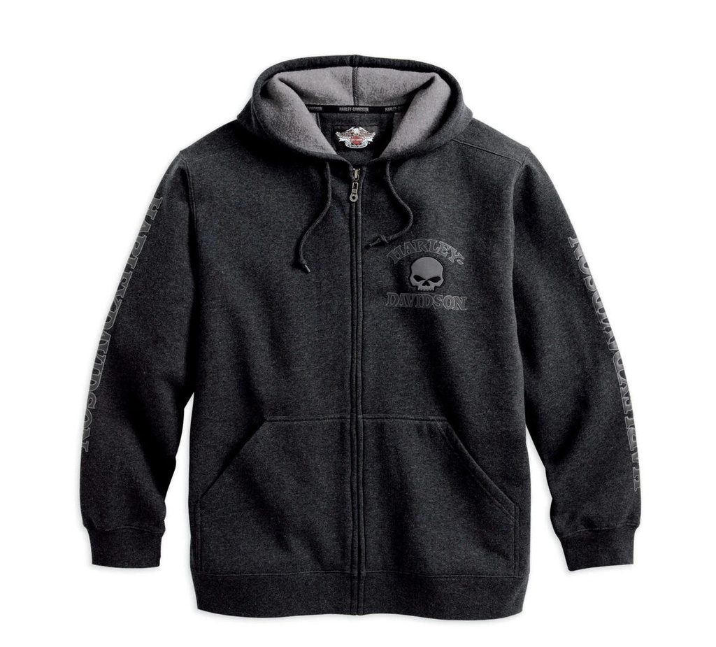 SWEATSHIRT-HOODED,SKULL,GRY 99107-18VM