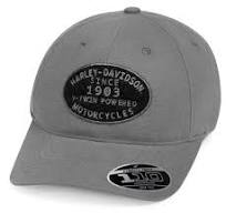 CAP-BB,FLEX FIT,V TWIN,WVN,GRY 99461-19VM