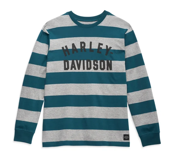 TEE-KNIT,GREEN STRIPE 96096-23VM