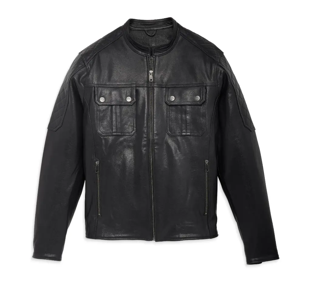 JACKET-LEATHER,BLACK 97006-23VM