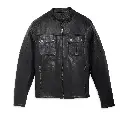 JACKET-LEATHER,BLACK 97006-23VM