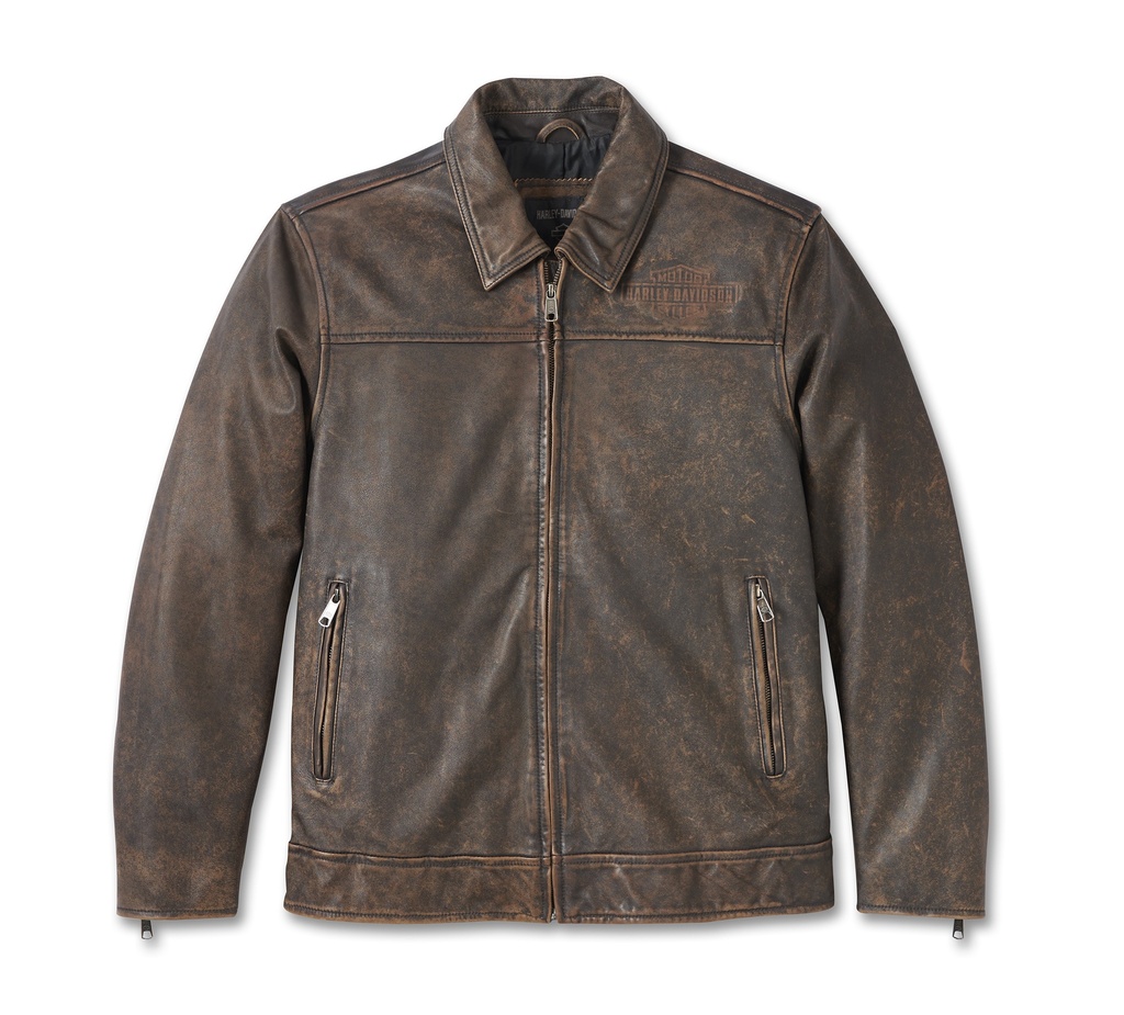 JACKET-LEATHER,BROWN 97008-23VM