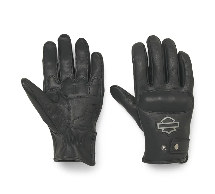 GLOVES-T.K.O.,LEATHER,F/F,BLAC 97166-22VM (XXS)