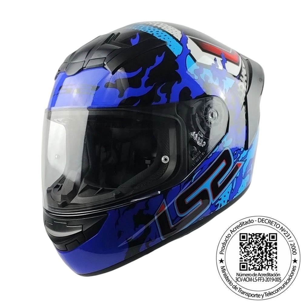 CASCO LS2 FF352 ANTARS NEGRO/AZUL