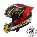 CASCO LS2 FF352 EVO SKAR NEGRO ROJ SPOILER ROJ