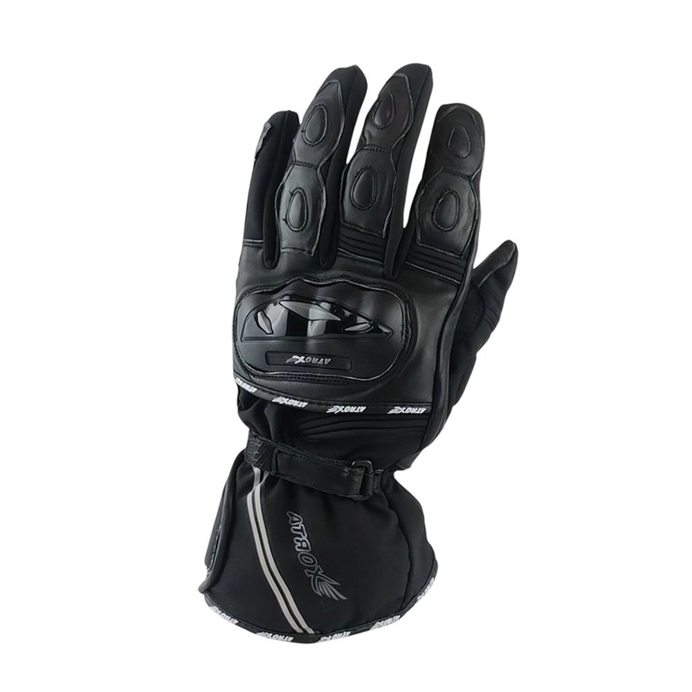 [18163] GUANTE ATROX MIG (CE-4001) CUERO Y TEXTIL NEGRO (XS)