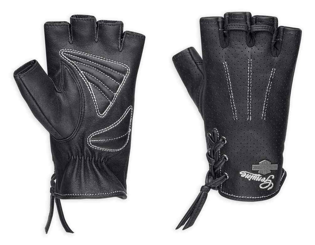 GLOVE-F/L,DISTRESSED,PERF,BLK 98380-17VW