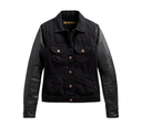 JACKET-DENIM/LEATHER,BLACK 98411-20VW