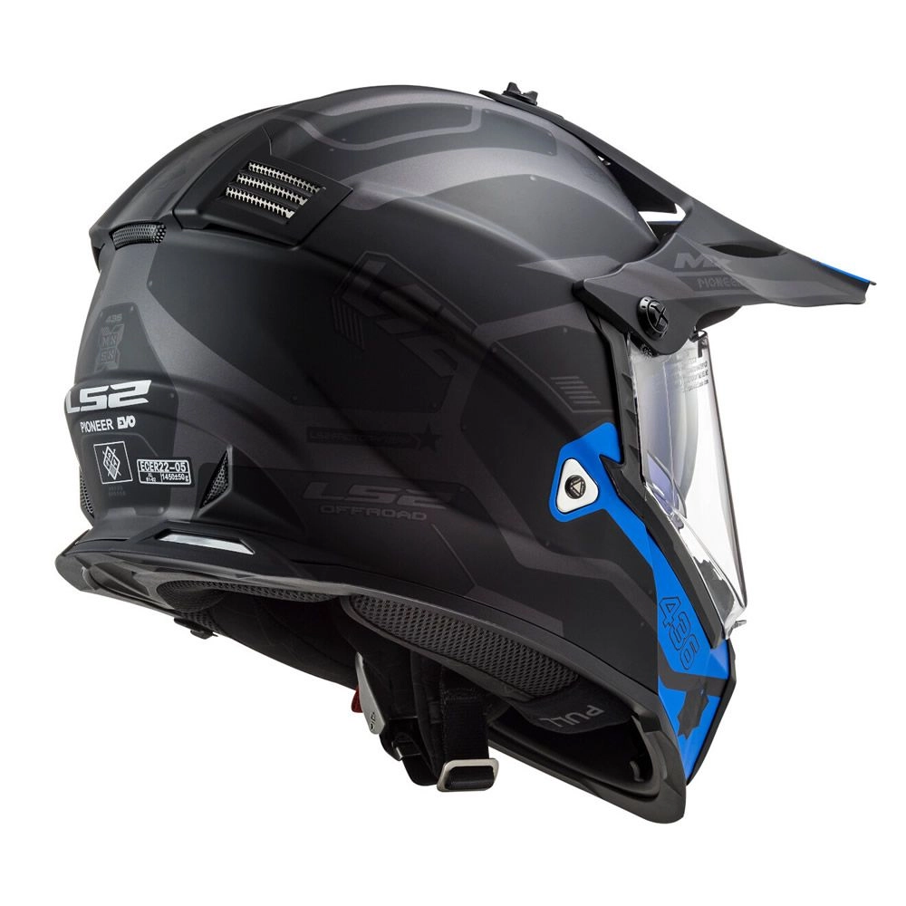 CASCO LS2 MX436 PIONEER COBRA NGR AZUL