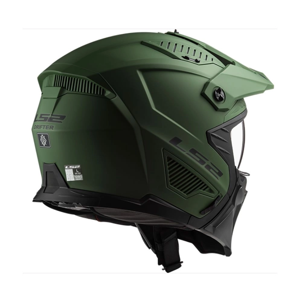 CASCO LS2 OF606 DRIFTER VERDE MILITAR MATTE