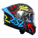 CASCO LS2 FF806 FUSION ONE NEGRO ROJO MATTE
