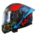 CASCO LS2 FF806 FUSION ONE NEGRO ROJO MATTE