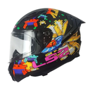 CASCO LS2 FF810 VIGO SPACE ATTACK NEGRO AMARILLO ROJO MATE