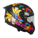 CASCO LS2 FF810 VIGO SPACE ATTACK NEGRO AMARILLO ROJO MATE