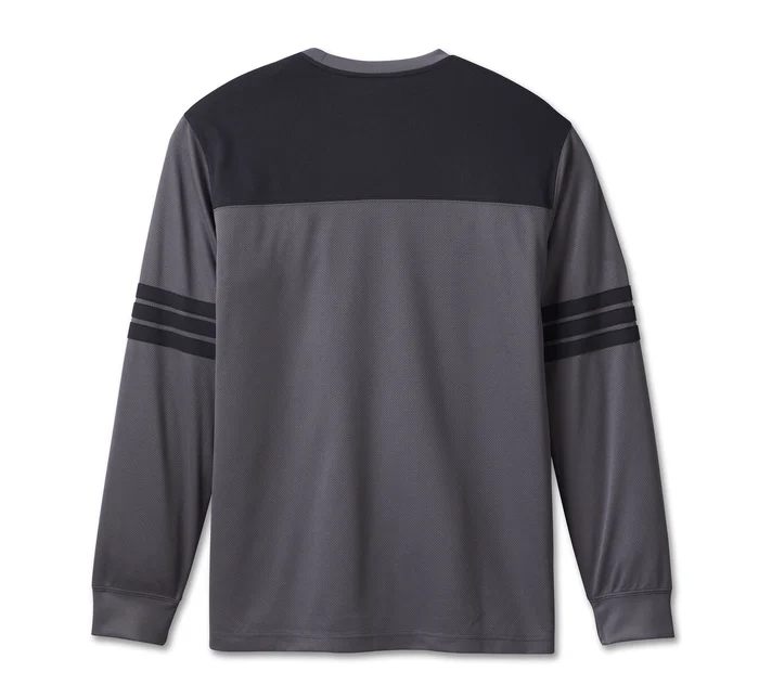 TEE-KNIT,DARK GREY COLORBLOCK 96544-23VM