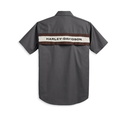 SHIRT-WOVEN,DARK GREY COLORBLO 96158-23VM