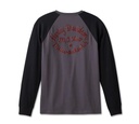 HENLEY-KNIT,DARK GREY COLORBLO 96546-23VM