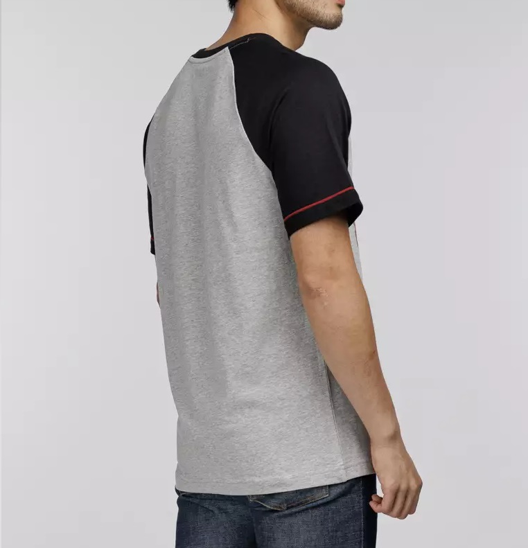 TEE-KNIT,GREY HEATHER COLORBLO 96558-23VM