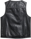 VEST-LEATHER,BLACK 97010-21VM