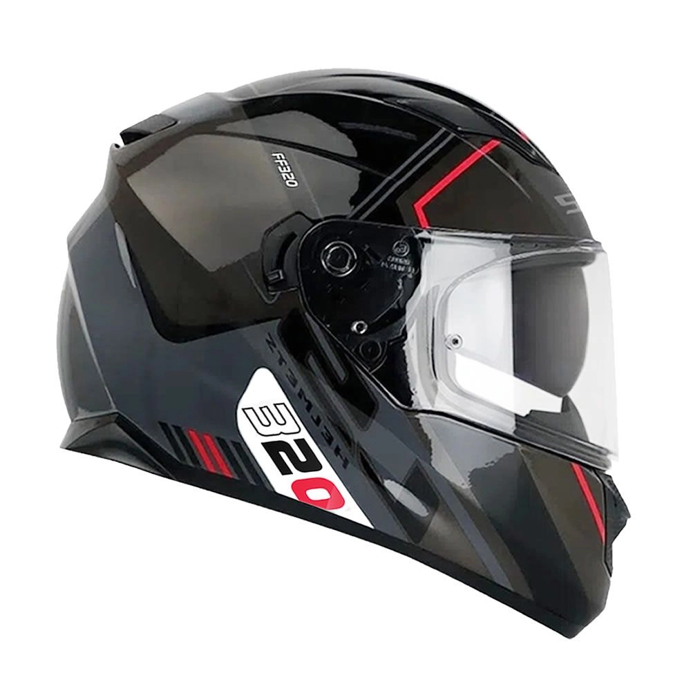 CASCO LS2 FF320 STREAM EVO SCHE NEGRO GRIS 