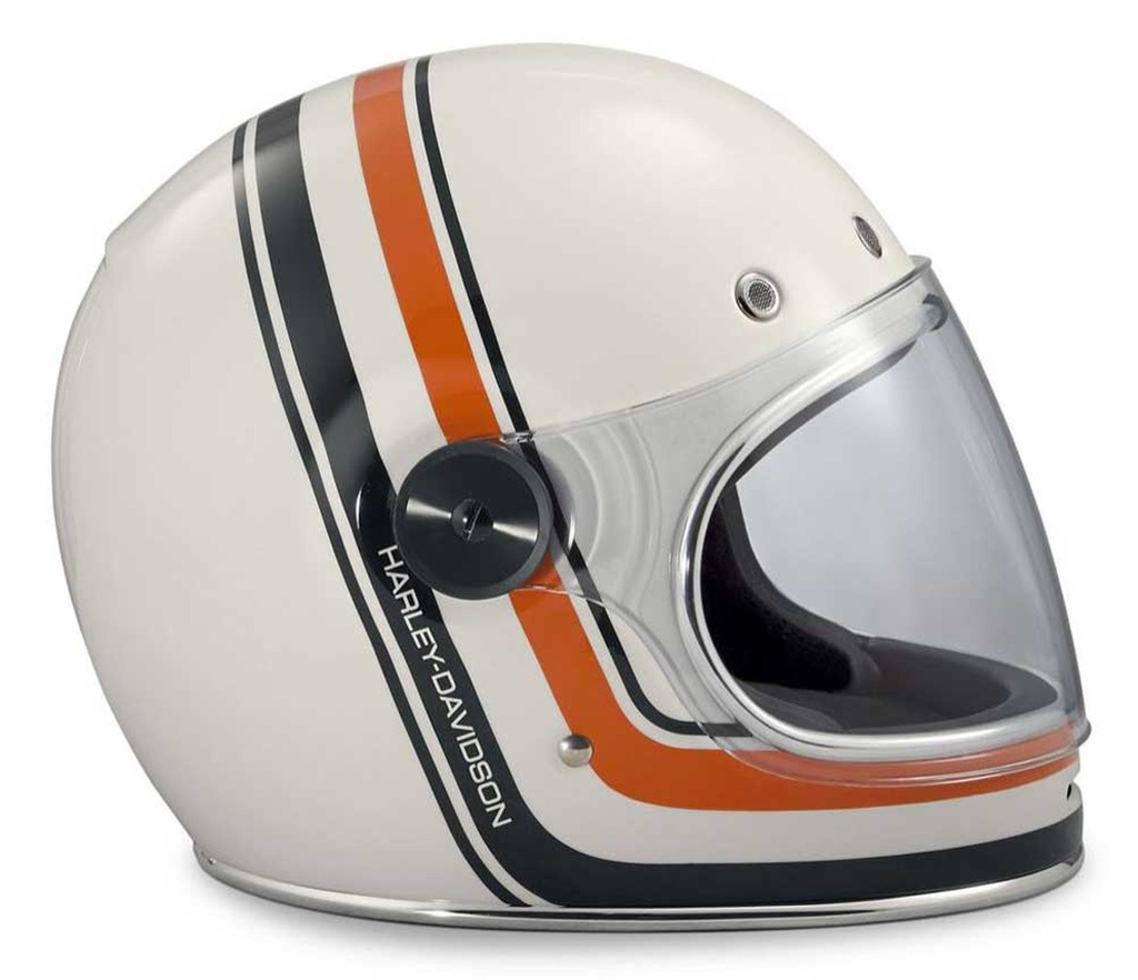 HELMET-F/F,VINT STRIPE,B06,WHT 98145-18VX