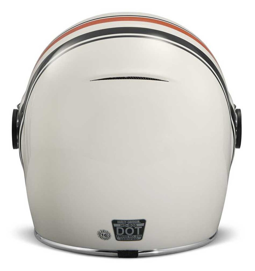 HELMET-F/F,VINT STRIPE,B06,WHT 98145-18VX