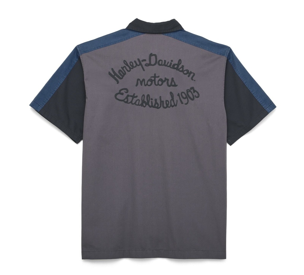 SHIRT-WOVEN,DARK GREY 96586-22VM