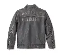 JACKET-LEATHER,BLACK 97007-23VM