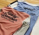HENLEY-KNIT,PINK COLORBLOCK 96681-23VW