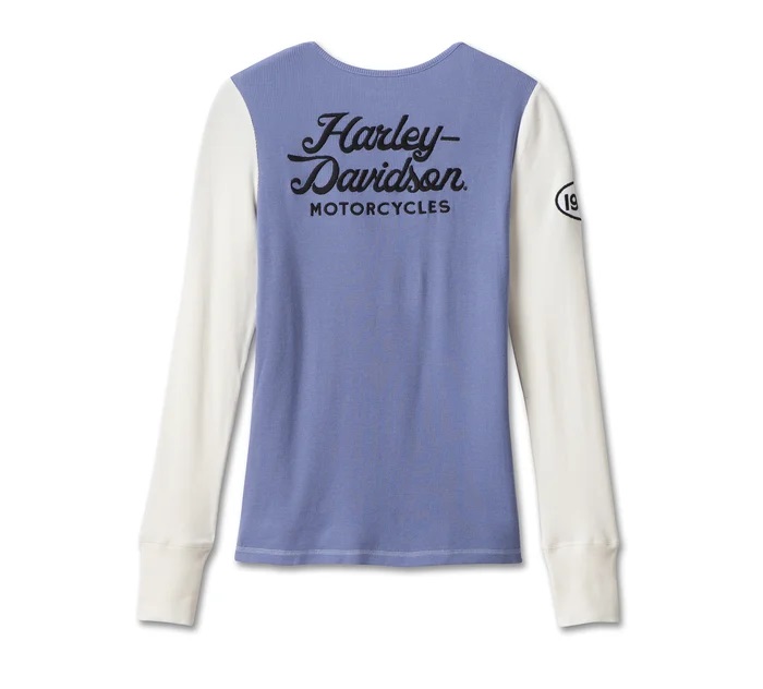 HENLEY-KNIT,BLUE COLORBLOCK 96680-23VW
