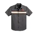 SHIRT-WOVEN,DARK GREY COLORBLO 96158-23VM