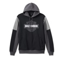 HOODIE-KNIT,BLACK COLORBLOCK 96512-23VM