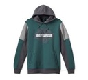 HOODIE-KNIT,GREEN COLORBLOCK 96513-23VM