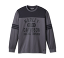TEE-KNIT,DARK GREY COLORBLOCK 96544-23VM