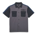 SHIRT-WOVEN,DARK GREY 96586-22VM