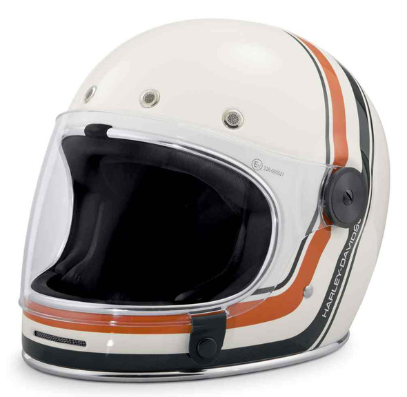 [98145-18VX/000S] HELMET-F/F,VINT STRIPE,B06,WHT 98145-18VX (S)