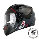 CASCO LS2 FF320 STREAM EVO SCHE NEGRO GRIS 
