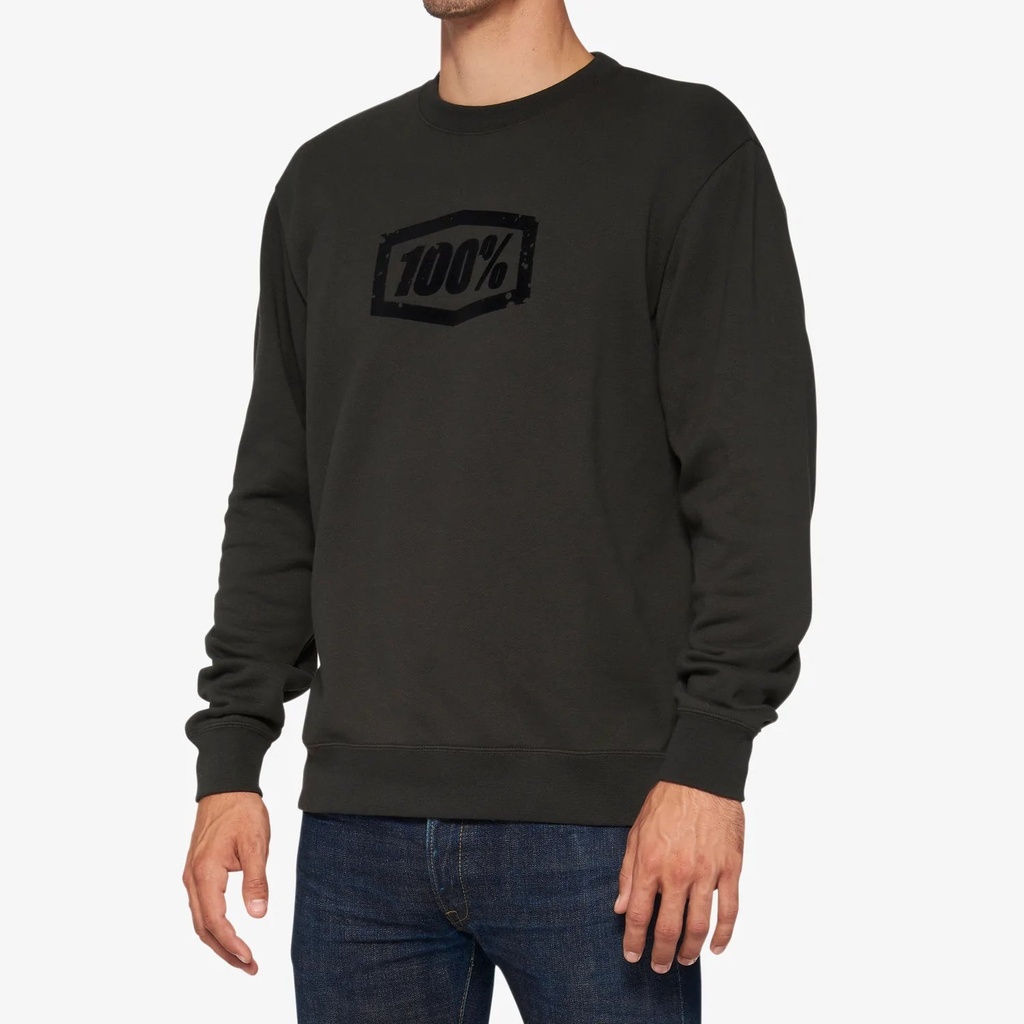 AVALANCHE PULLOVER CREWNECK FLEECE LIGHT BLACK (S)