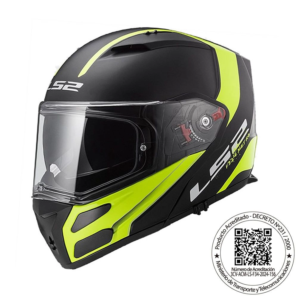 [12533] CASCO LS2 FF324 METRO EVO RAPID NGRO/AMA  (M)