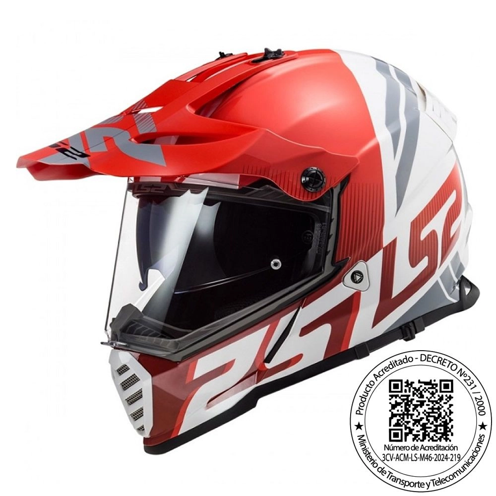 CASCO LS2 MX436 PIONEER EVO EVOLVE ROJO (S)