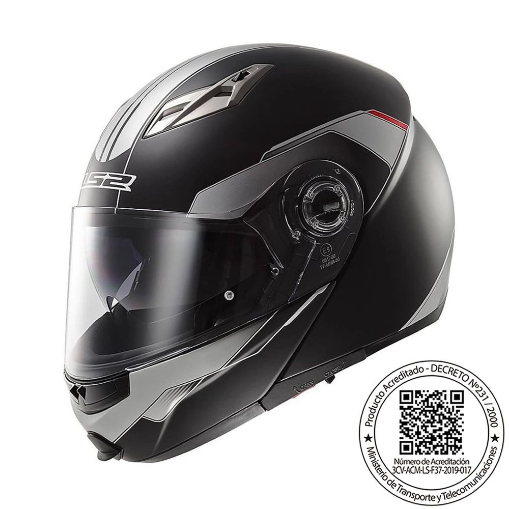 CASCO LS2 FF370 EASY SHADOW NEGRO GRIS MATTE (S)