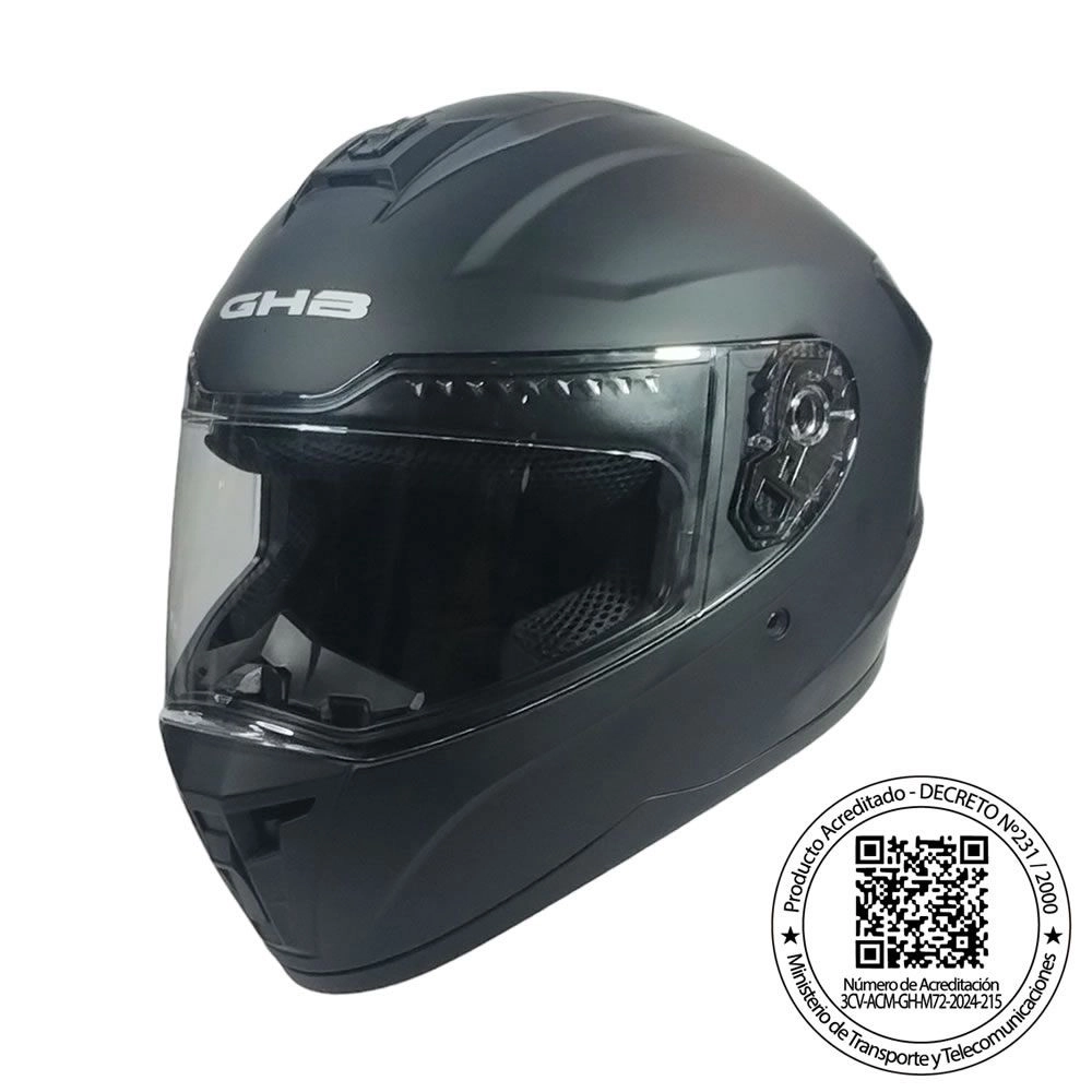 CASCO GHB M-72 NEGRO MATTE (S)