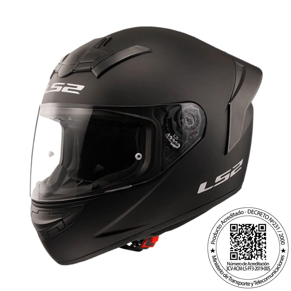 [16802] CASCO LS2 FF352 EVO MONO NEGRO MATTE (S)