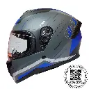 CASCO GHB M-71 PRIME GRIS AZUL MATTE 
