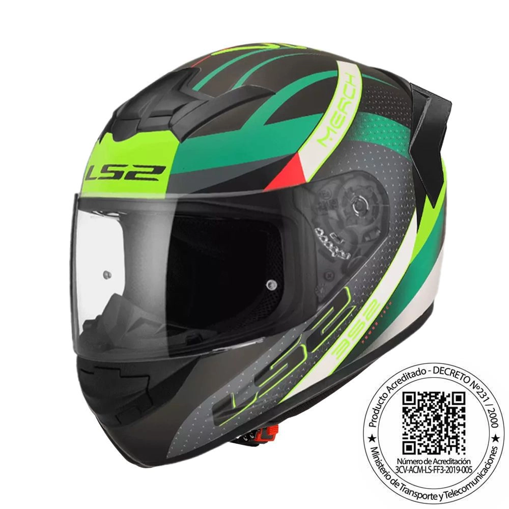 CASCO LS2 FF352 EVO MERCH NEG VER SPOIL NEG MAT  (S)