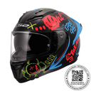 CASCO LS2 FF806 FUSION ONE NEGRO ROJO MATTE