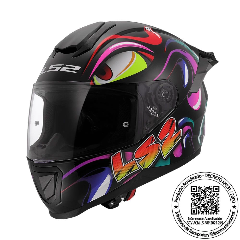 [17927] CASCO LS2 FF802 FLASH II MUTANT NEGRO MATTE (S)