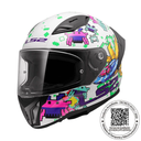 CASCO LS2 FF810 VIGO SPACE ATTACK BLANCO MORADO