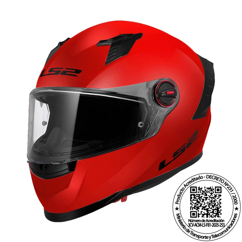 [17929ls2] CASCO LS2 FF816 COSMOS ROJO MATTE (M)