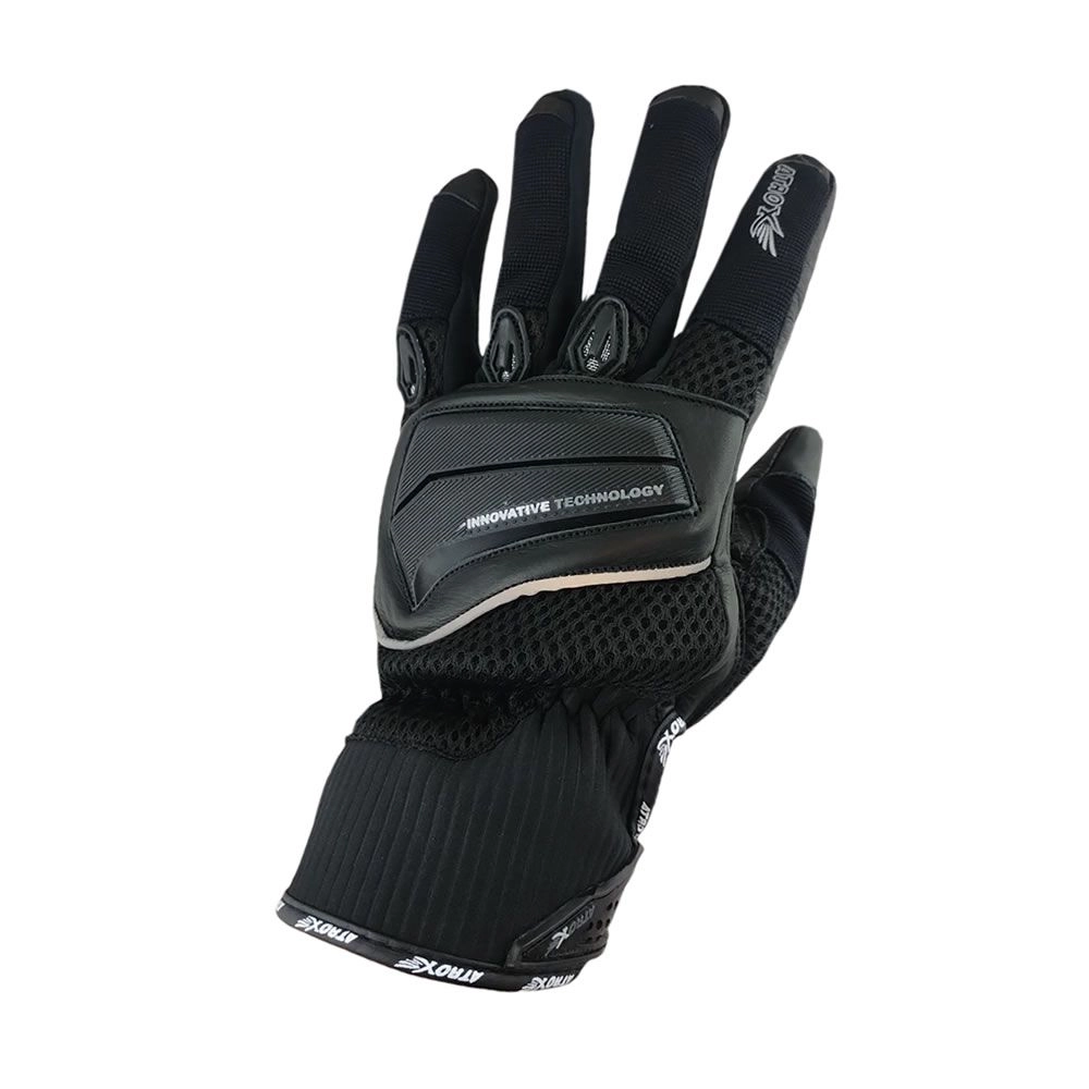 [18183] GUANTE ATROX AIR-1 (AT4207) CUERO Y MESH NEGRO (S)